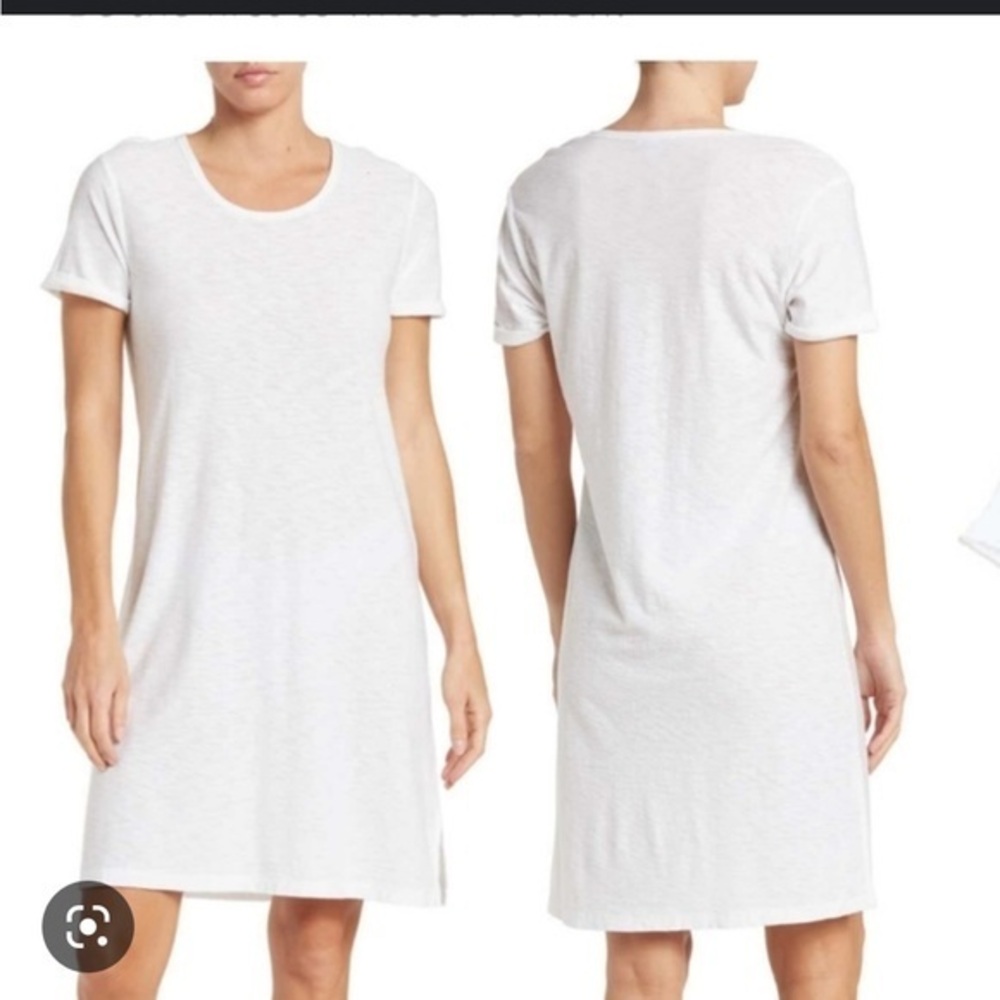 James Perse white tee shirt dress size 1 or us size 2 - perfect for summer !